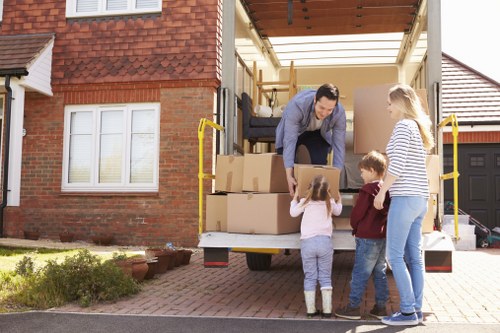 Removal van prepared for a home move in Streatham