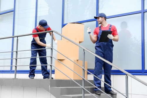 Customer receiving storage booking confirmation for a UK storage unit