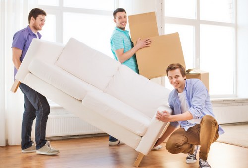 Renovation items placed into mobile storage