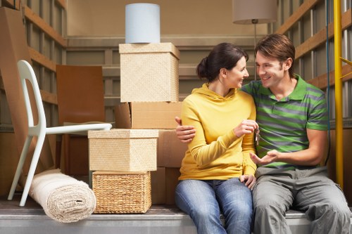 Clean and organised furniture storage space for sofas and tables