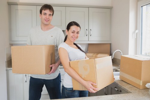 Furniture and seasonal items arranged for long-term storage